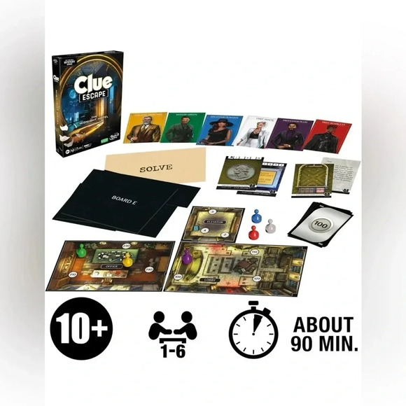 Hasbro Gaming | Clue Escape: The Midnight Hotel | Ages 10+ -  BNIB ♟️🔧🌭 - Picture 6 of 9